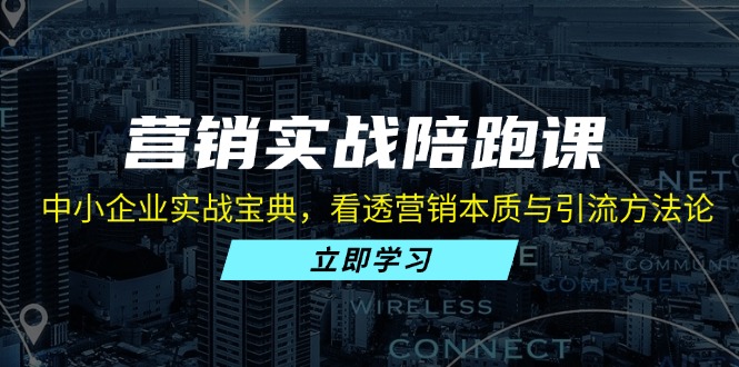 营销实战陪跑课：中小企业实战宝典，看透营销本质与引流方法论-侠客资源