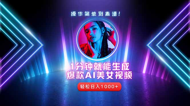 最强副业：用AI做短视频，从零开始打造爆款账号！-侠客资源