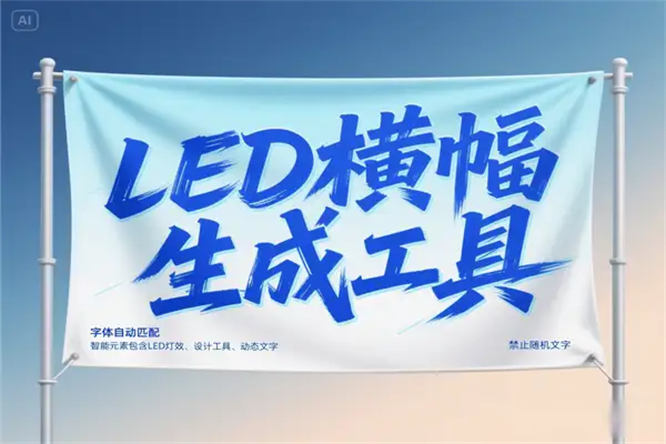 免费在线LED横幅生成工具:快速个性化设计活动横幅【在线工具】-侠客资源