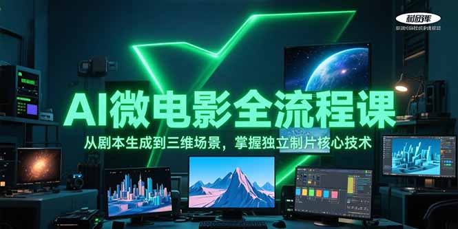 AI微电影全流程揭秘：剧本生成如何衔接三维场景？掌握独立制片核心秘籍！-侠客资源