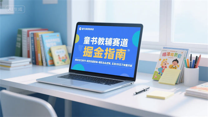 童书教辅赛道掘金指南：精准定位账号+高效拍摄剪辑+爆款选品逻辑，实现0到百万销量突破-侠客资源