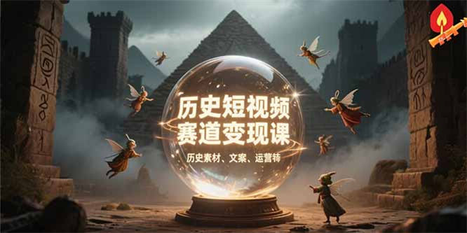 历史短视频变现全攻略：百集素材库实战应用+文案剪辑秘籍+账号运营全解析-侠客资源