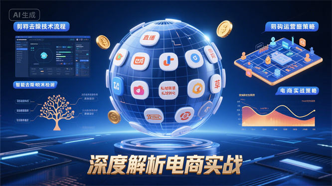 深度解析电商实战：12种变现玩法、剪辑去重技术与矩阵运营策略-侠客资源