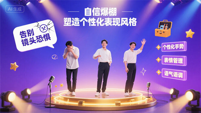 告别镜头恐惧，自信爆棚，塑造个性化表现风格-侠客资源