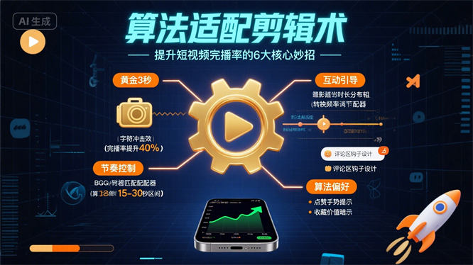 想提升短视频完播率？快速掌握算法适配剪辑术有妙招！-侠客资源