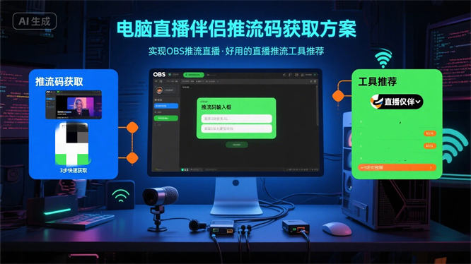 电脑直播伴侣推流码获取方案：实现OBS推流直播，好用的直播推流工具推荐【永久版本】-侠客资源