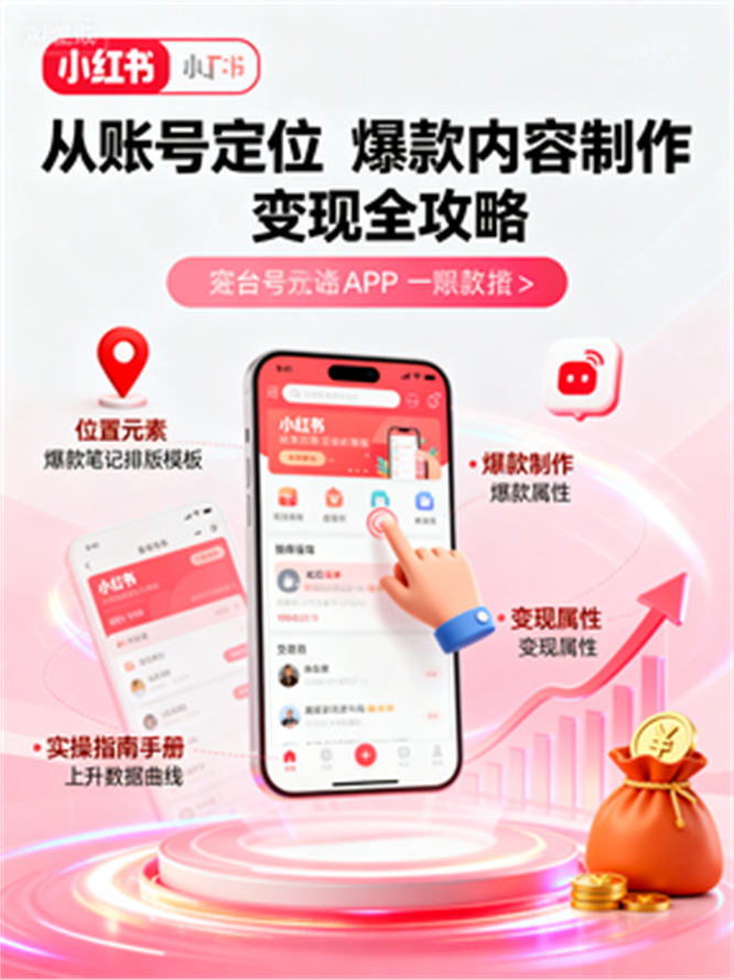 小红书变现全攻略：从定位到爆款制作的实操指南-侠客资源