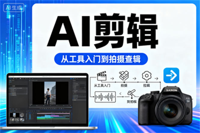 AI与剪辑全攻略：从工具入门到拍摄剪辑的完整指南-侠客资源