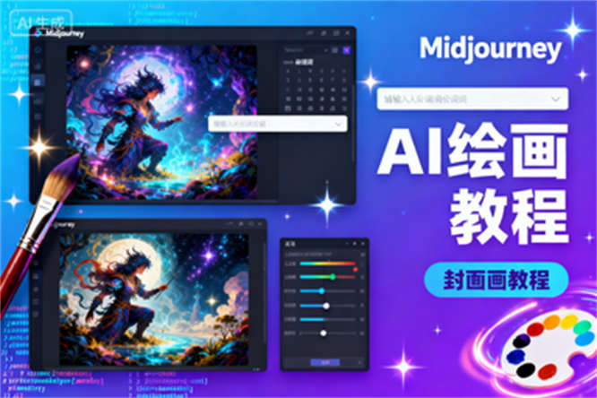 超火AI绘画来袭！Midjourney教程助你轻松开启创作之旅-侠客资源