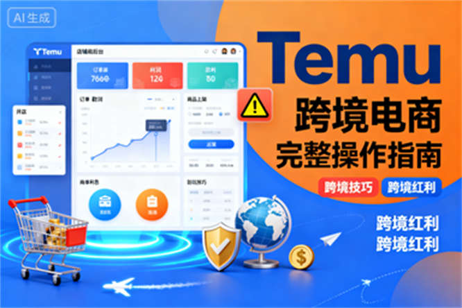 Temu全流程揭秘:从开店到盈利、运营、防坑技巧,收获跨境红利-侠客资源