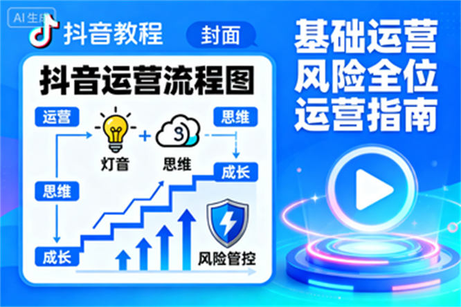 抖音运营全攻略：涵盖运营、思维、成长与风险管控的全方位指南-侠客资源