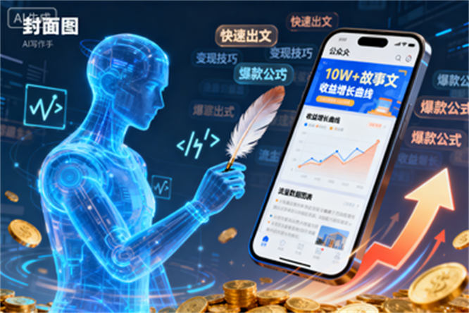 公众号AI故事变现：快速出文、爆文生成、流量滚滚来，收益节节高！-侠客资源