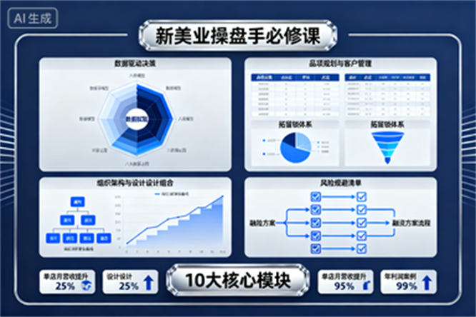 美业运营全攻略：从体系搭建到风险控制实现高利润-侠客资源