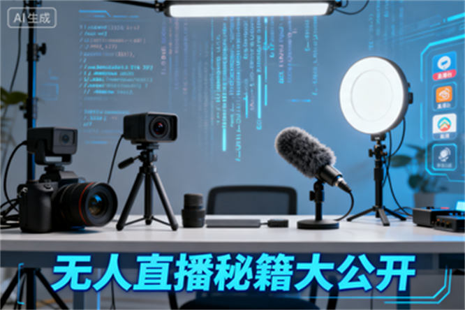 无人直播秘籍大公开:非实时防风、AI智播智剪与多平台矩阵全攻略-侠客资源