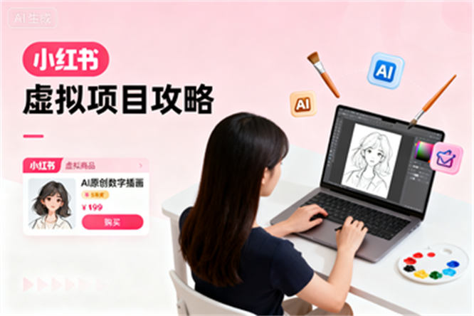 小红书虚拟项目攻略:AI原创、选品、运维全攻略-侠客资源