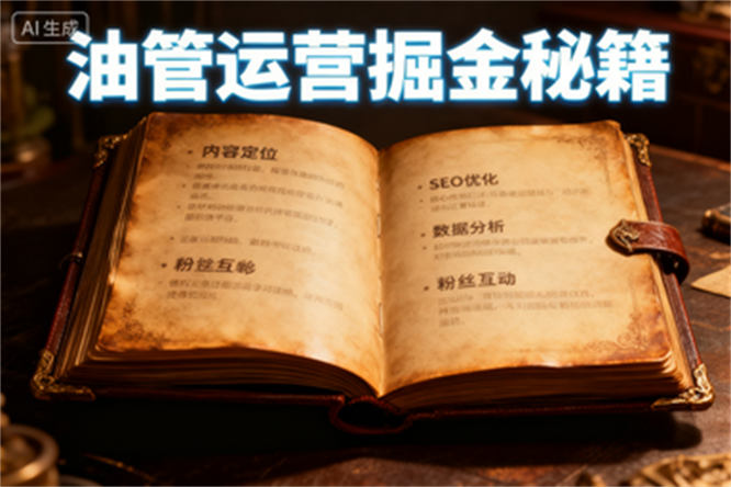 油管运营掘金秘籍：从现状分析到实操，零搭建完整体系！-侠客资源