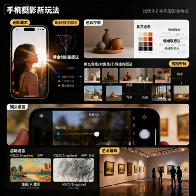 解锁手机摄影新玩法:摄影画意创作训练营开启艺术之旅-侠客资源