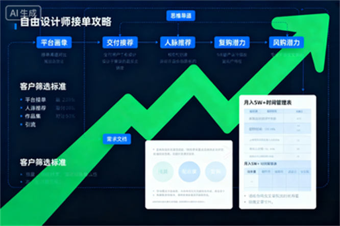 视觉设计全流程揭秘：突破创作难题，实现高薪接单-侠客资源