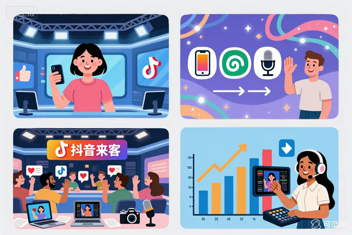 从抖音来客到高人气直播间：内容、流量、直播三管齐下-侠客资源