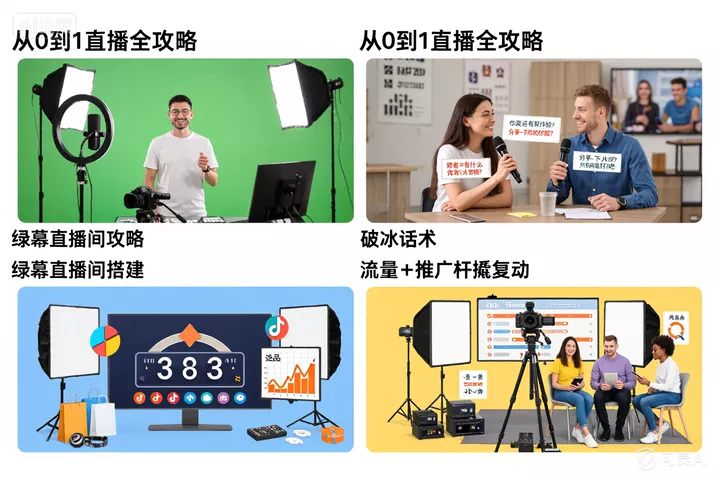 从0到1直播全攻略：绿幕直播间搭建+破冰话术+流量杠杆撬动-侠客资源