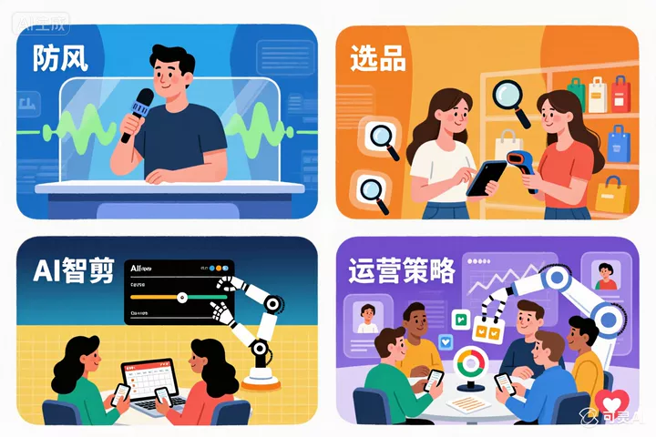 解锁无人直播新技能：防风、选品、AI智剪、运营策略-侠客资源