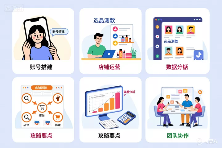 小红书运营攻略：账号搭建到选品测款店铺运营-侠客资源