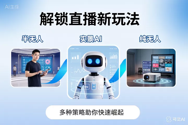 解锁直播新玩法：半无人、实景AI、纯无人，多种策略助你快速崛起-侠客资源