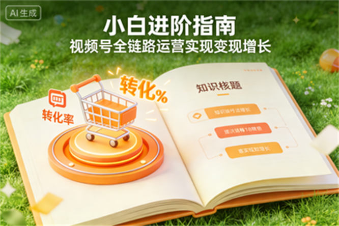 小白进阶指南：视频号全链路运营实现变现增长-侠客资源