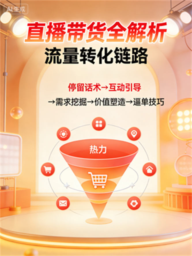 直播带货全解析：快速起号与流量转化秘籍-侠客资源