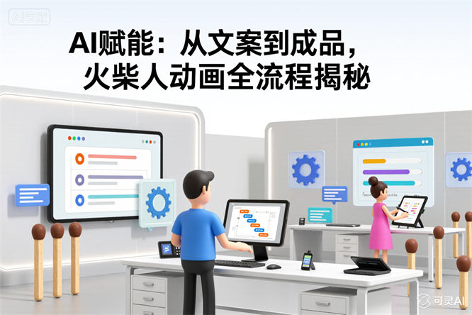 AI赋能：从文案到成品，火柴人动画全流程揭秘-侠客资源