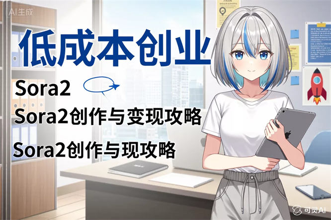AI漫剧：低成本创业，Sora2创作与变现攻略-侠客资源