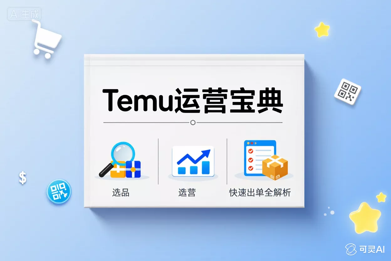 Temu运营宝典：选品、运营、快速出单全解析-侠客资源