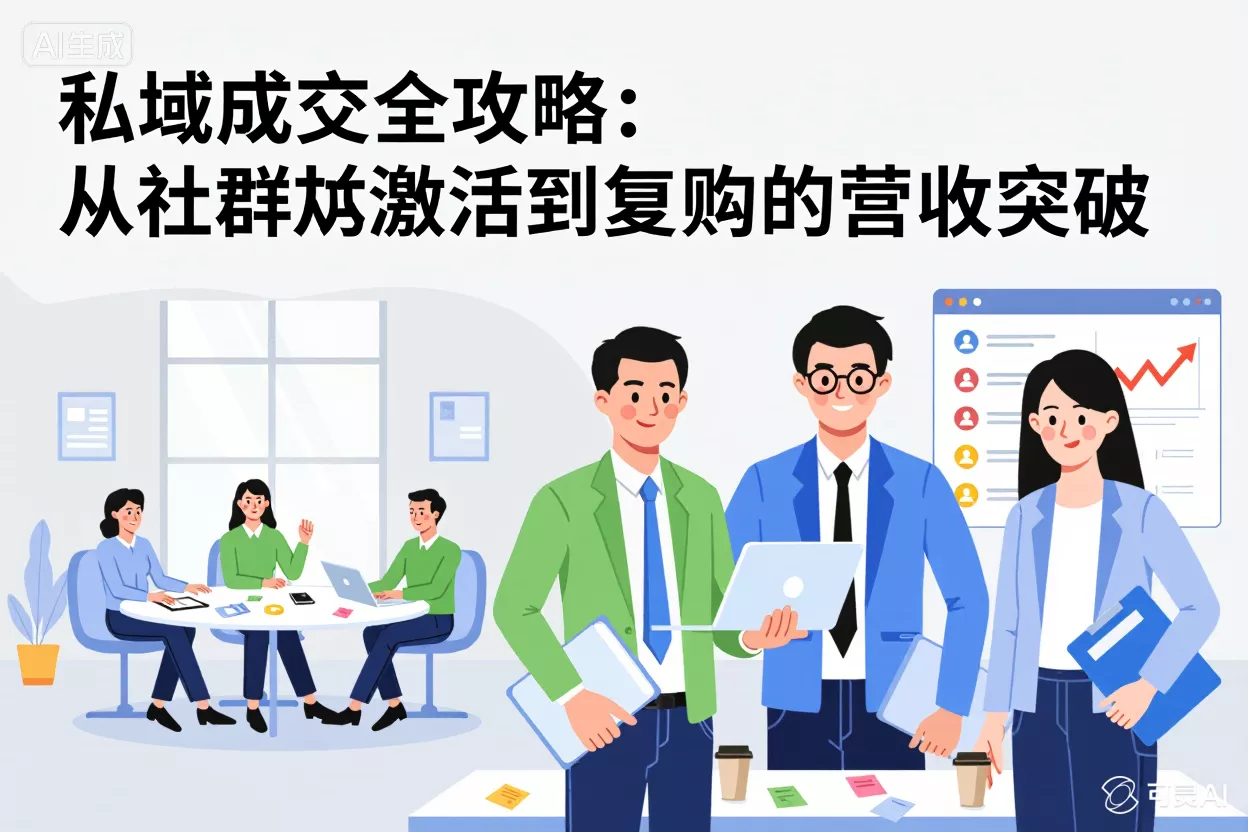 私域成交全攻略：从社群激活到复购的营收突破-侠客资源