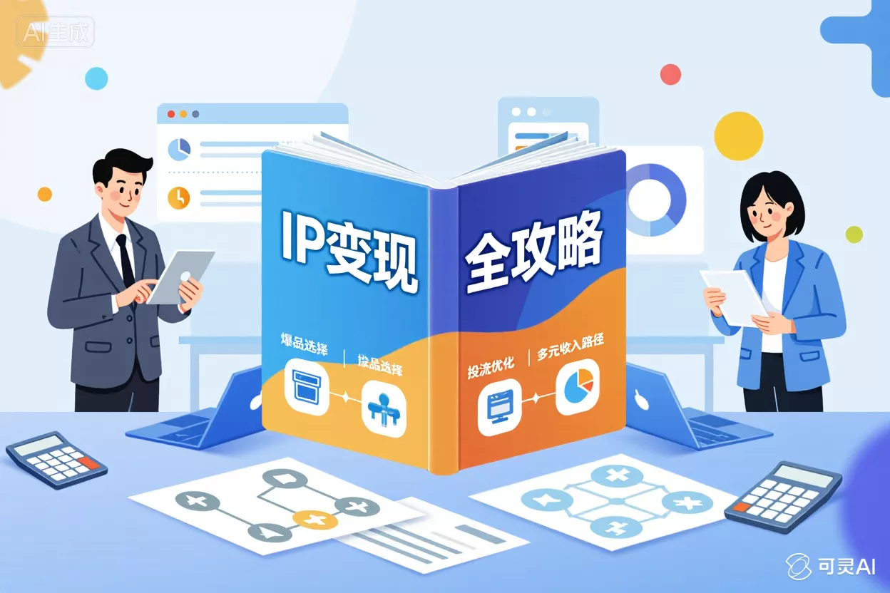IP变现全攻略：爆品选择、投流优化与多元收入路径-侠客资源