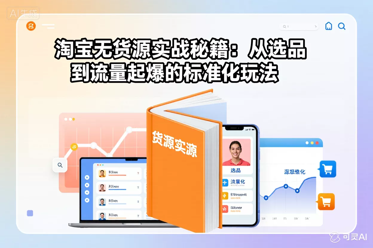 淘宝无货源实战秘籍：从选品到流量起爆的标准化玩法-侠客资源