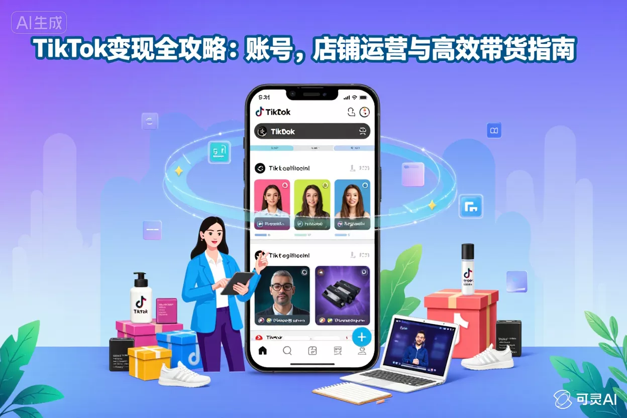 TikTok变现全攻略：账号、店铺运营与高效带货指南-侠客资源