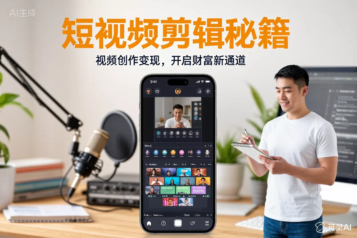 短视频剪辑秘籍：视频创作变现，开启财富新通道-侠客资源