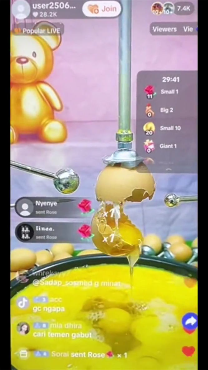 Tiktok扎鸡蛋整蛊直播，7000多人！太猛了！搭建DD-32互游