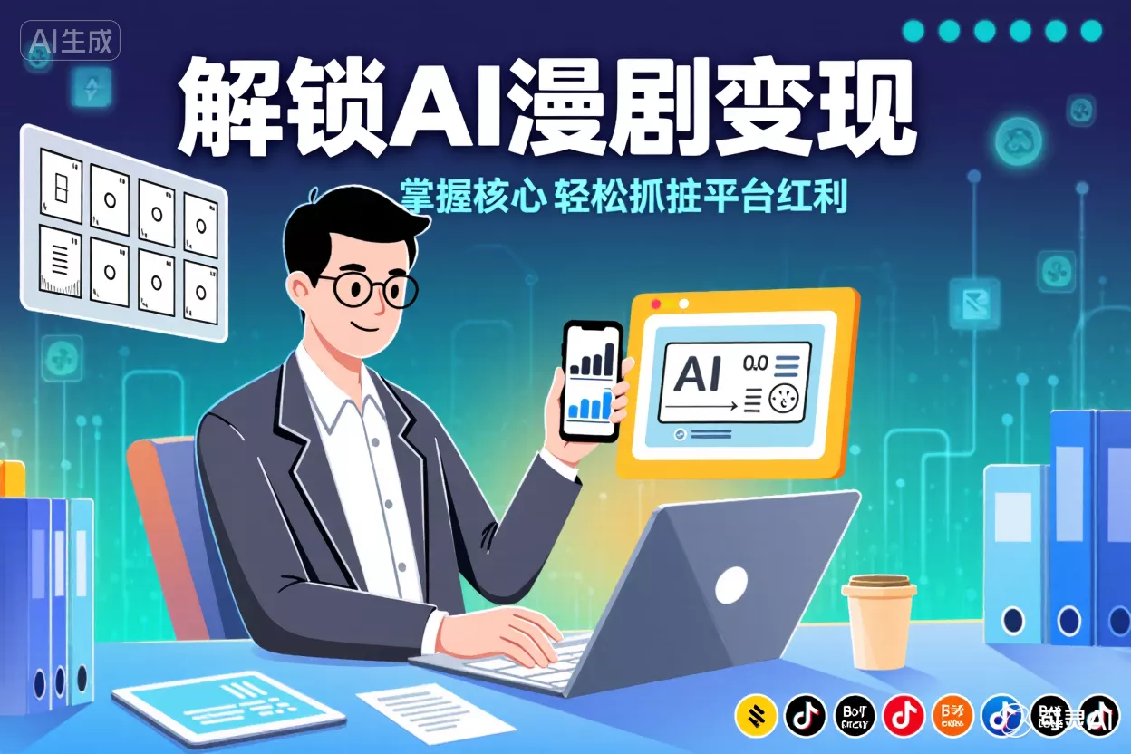解锁AI漫剧变现：掌握核心，轻松抓住平台红利-侠客资源