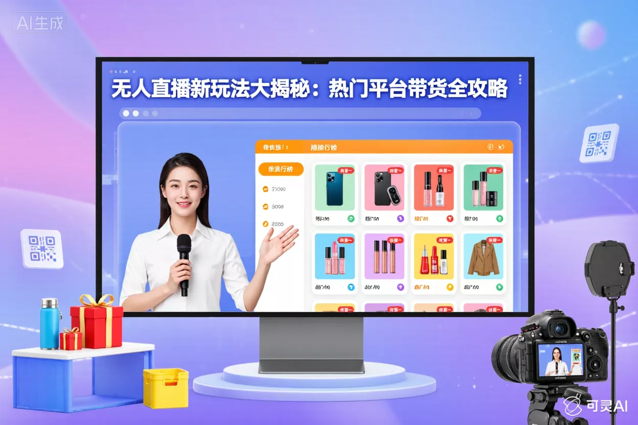 无人直播新玩法大揭秘：热门平台带货全攻略-侠客资源