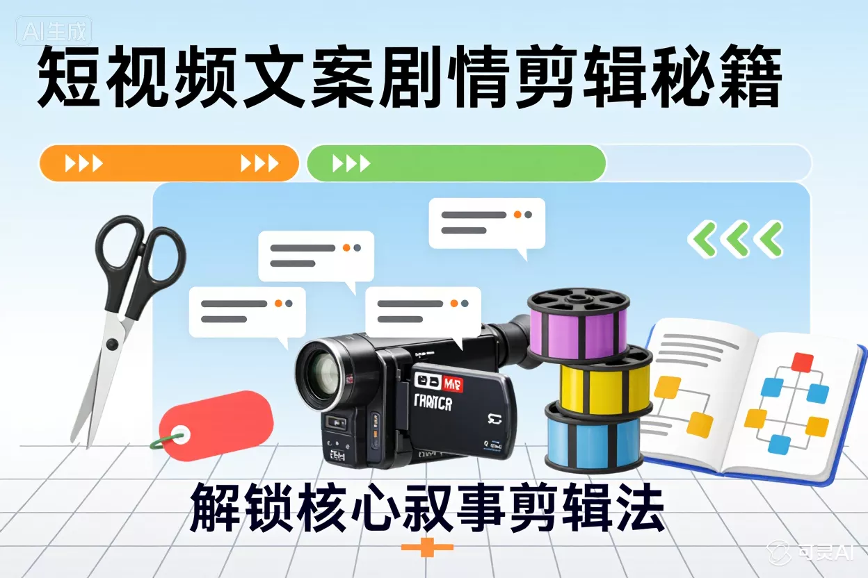 短视频文案剧情剪辑秘籍：解锁核心叙事剪辑法-侠客资源