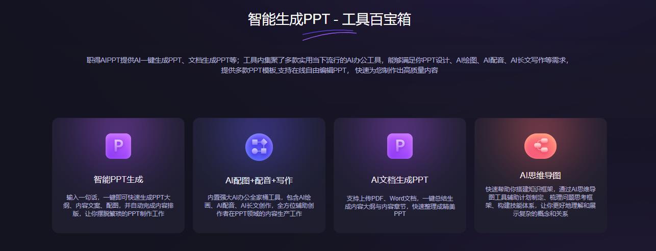 【免费分享】AI灵感PPT：AI一键PPT生成工具 支持AI绘图、AI配音、AI写作等-侠客资源