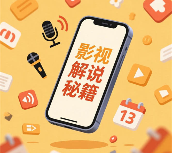 手机影视解说秘籍：从制作到运营，无需电脑门槛低！-侠客资源