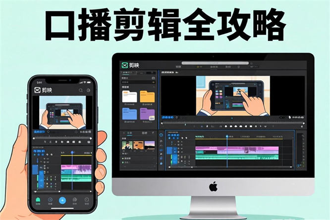 口播剪辑全攻略：剪映双平台操作，从新手到高手的蜕变-侠客资源