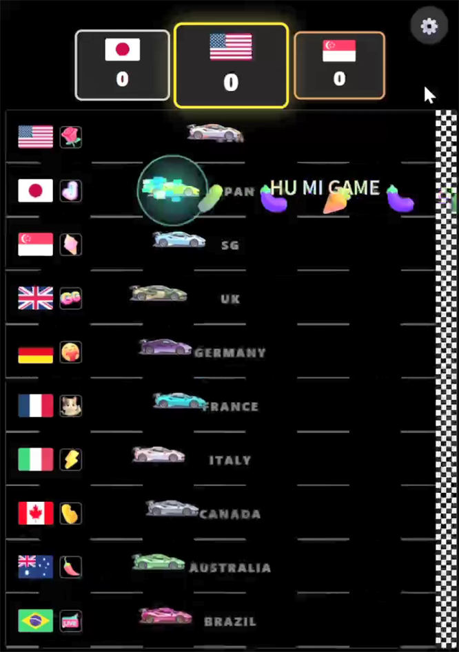 tiktok赛车水果热门直播弹幕互动游戏玩法直播间搭建，操作简单，无需出镜，画面有趣-32互游