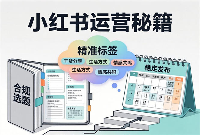 小红书运营秘籍：避开违规，搭建可持续涨粉变现体系-侠客资源