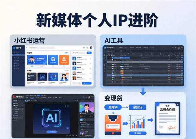 新媒体个人IP进阶：小红书运营、AI工具与变现秘籍-侠客资源