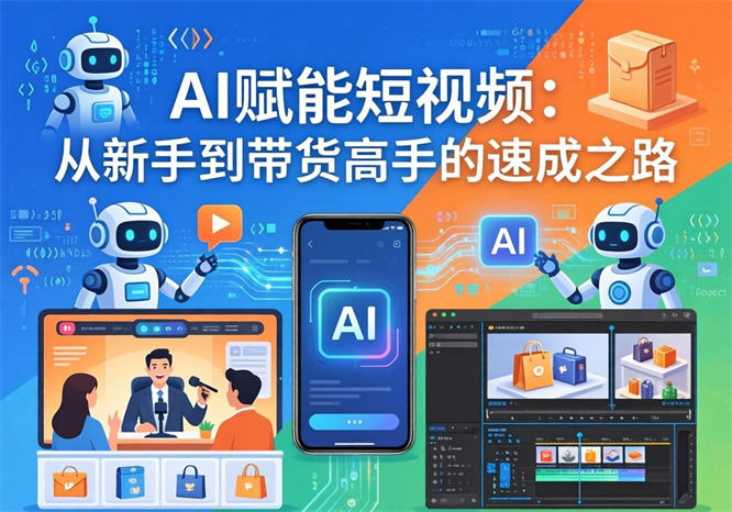 AI赋能短视频：从新手到带货高手的速成之路-侠客资源