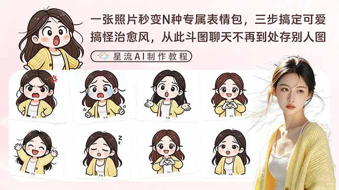 一张照片秒变N种专属表情包，三步搞定可爱搞怪治愈风，从此斗图聊天不再到处存别人图-侠客资源
