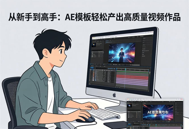 从新手到高手：AE模板轻松产出高质量视频作品-侠客资源